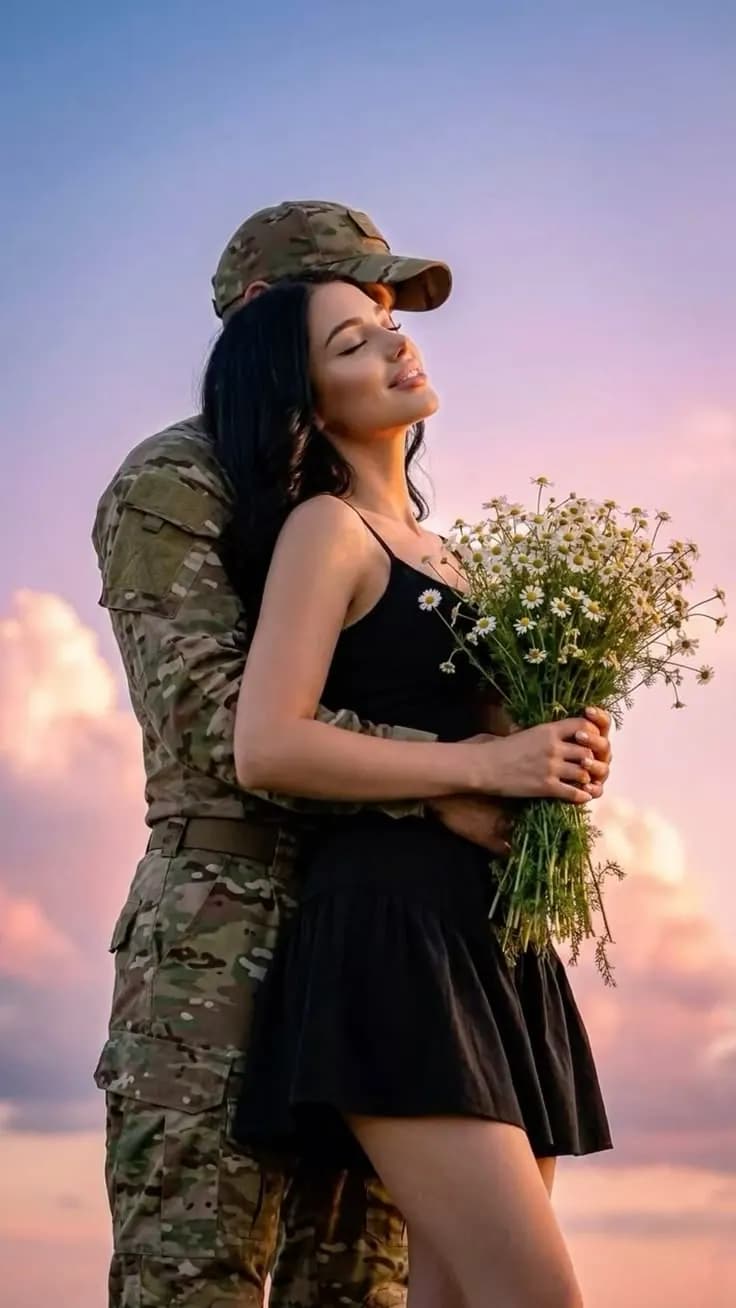 Пример фотографии: Sunset and Flowers